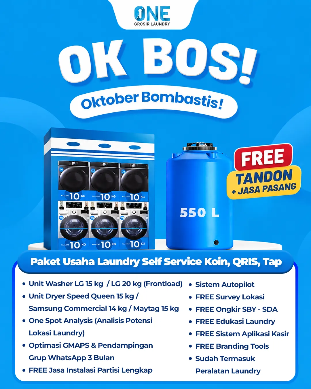 Promo Paket Usaha Laundry Self Service